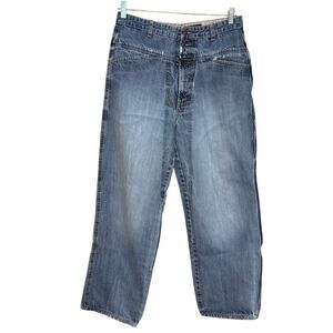 VTG Y2K Marithe Francois Girbaud Jeans Men's 33M Blue Wide Leg Baggy